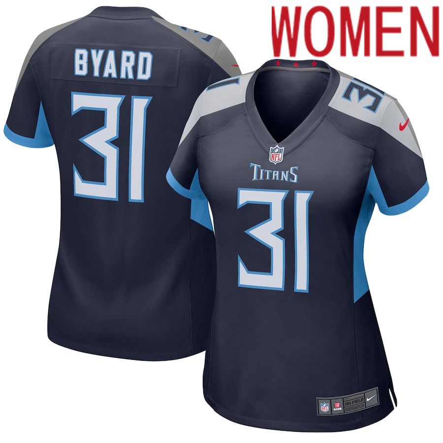 Women Tennessee Titans #31 Kevin Byard Nike Navy Player Game NFL Jersey->women nfl jersey->Women Jersey